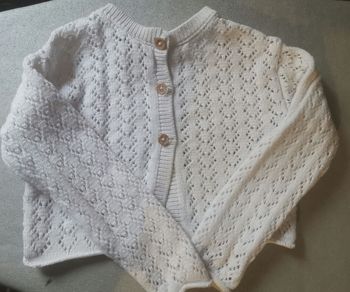 Gilet blanc dentelle 