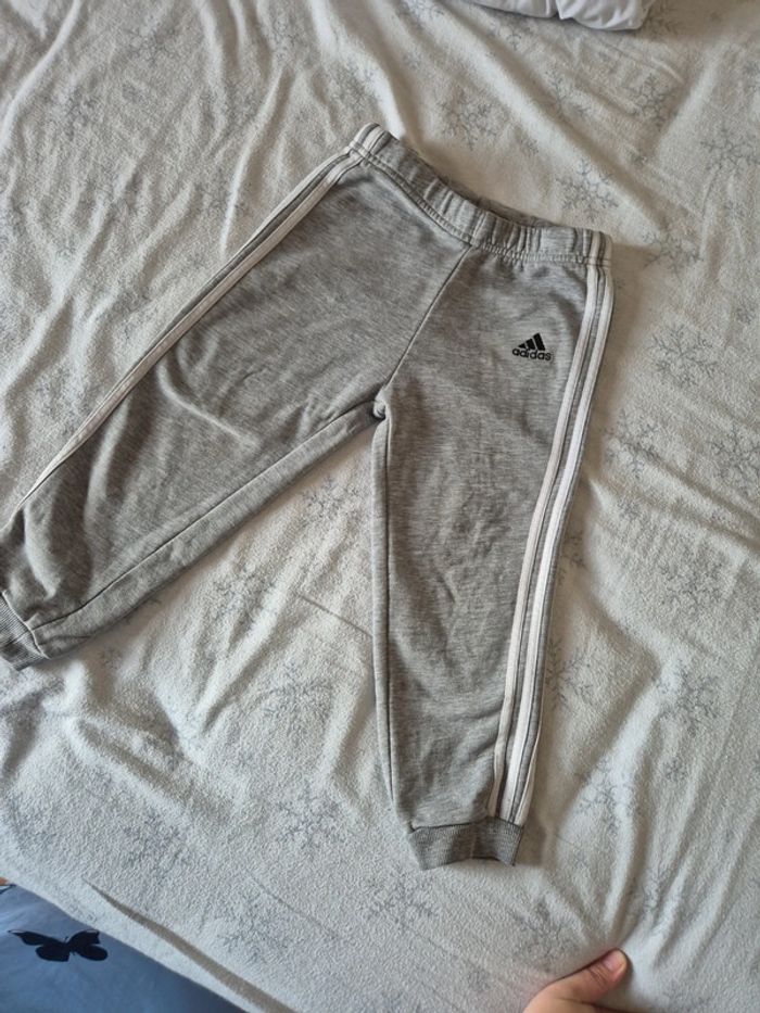 Jogging adidas gris chiné 2/3ans - photo numéro 3
