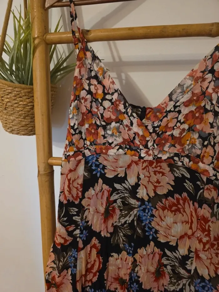 Magnifique robe voile vintage été fleurie - photo numéro 3