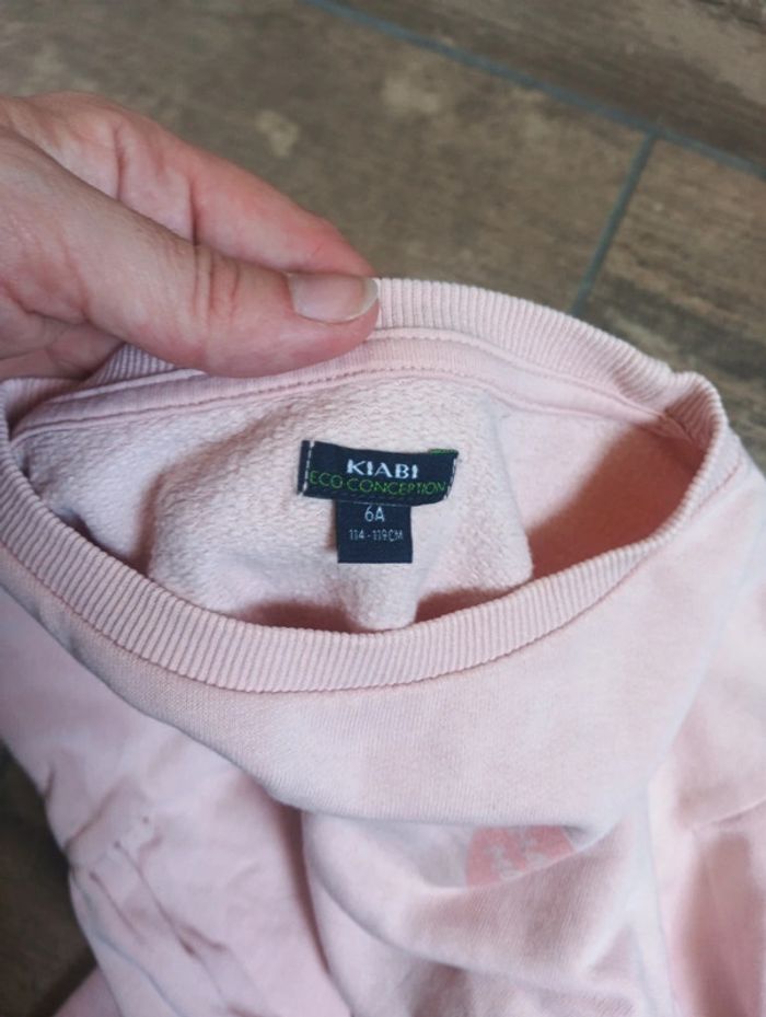 Sweat pull Fille 6 ans Happy Mood cœur Kiabi Eco conception - photo numéro 2