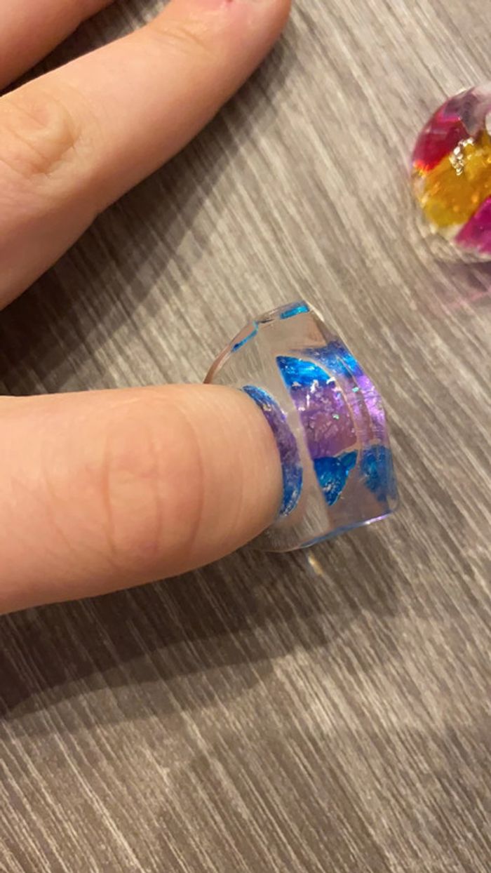 Lot de 2 bagues princesse - photo numéro 3