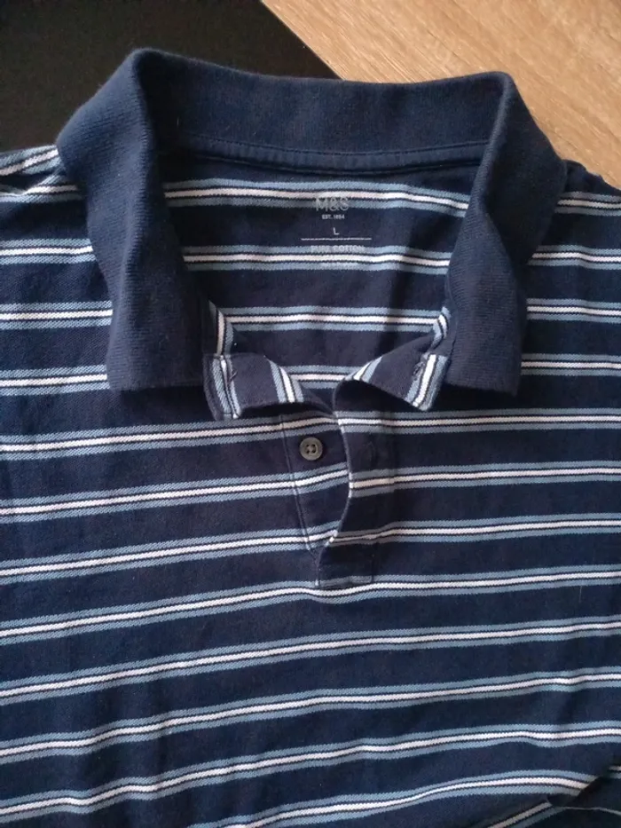 Polo homme rayé L - photo numéro 6