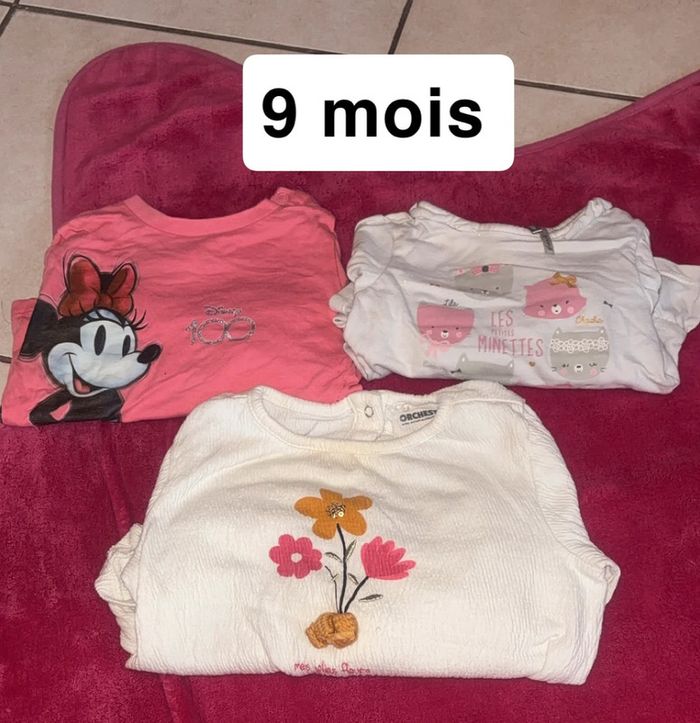3 sous pull fille 9 mois