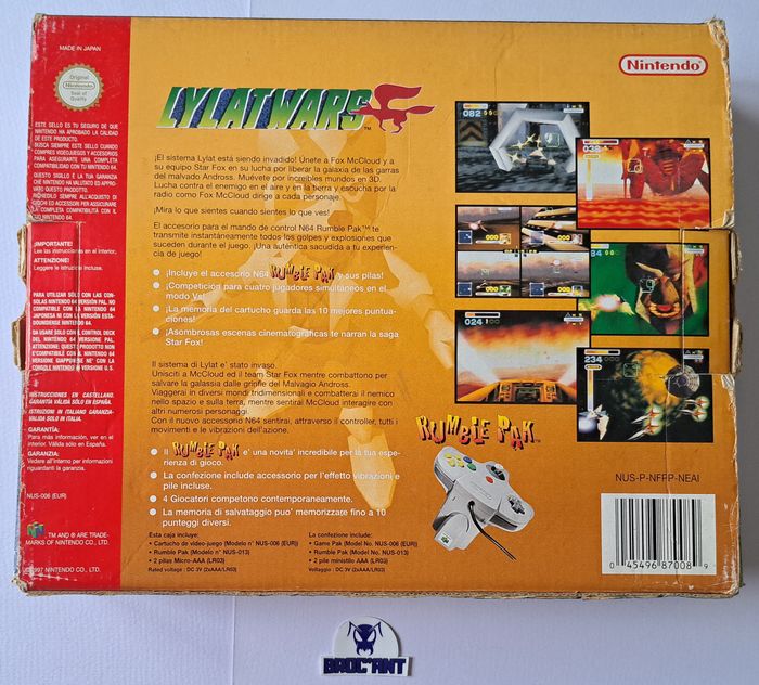 Lylat Wars (Starfox 64) EUR avec Rumble Pak Nintendo 64 N64 pal - photo numéro 2