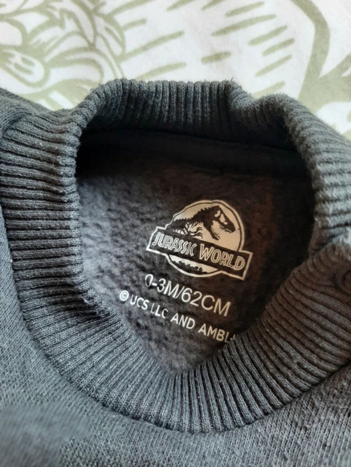 Sweat jurassic world 0/3mois - photo numéro 2