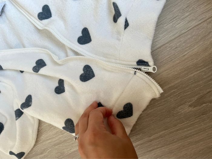 Gilet coeur bleu fille petit bateau - photo numéro 4