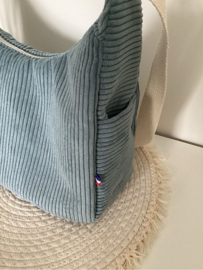 Sac à main boho bleu. - photo numéro 2
