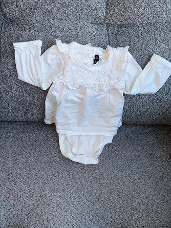 Haut Bodie manches longues volanté blanc Sergent Major