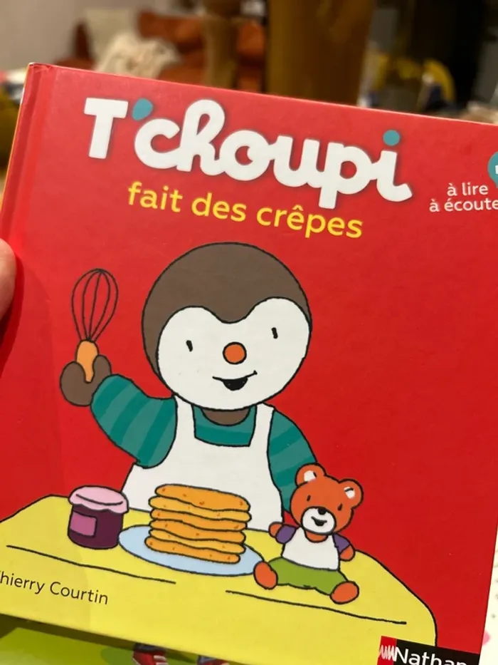Livre Tchoupi fait des Crêpes