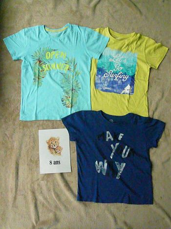 Lot de 3 tee-shirts 8 ans (n°43)