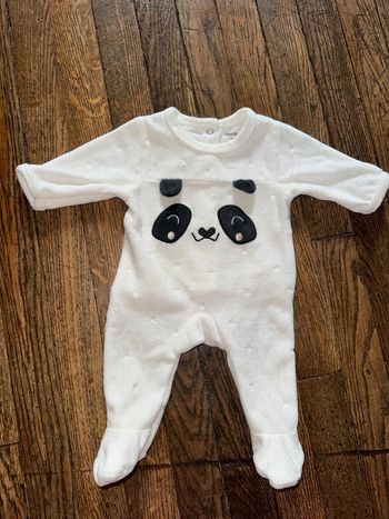 Pyjama velour vertbaudet Naissance 50 cm