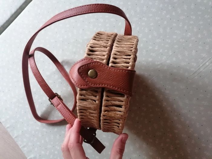 Sac tressé imitation paille - photo numéro 2