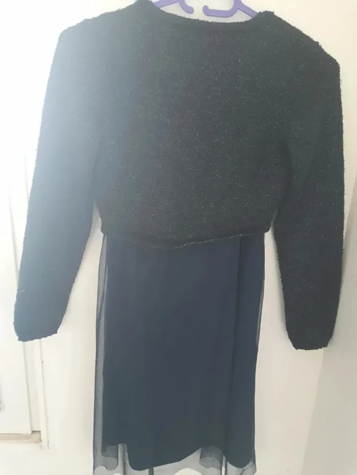 Ensemble robe sans manche et boléro manche effet paillette 14ans - photo numéro 11