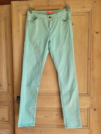 Pantalon turquoise taille 38