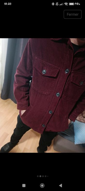 Magnifique veste en velours cotelé