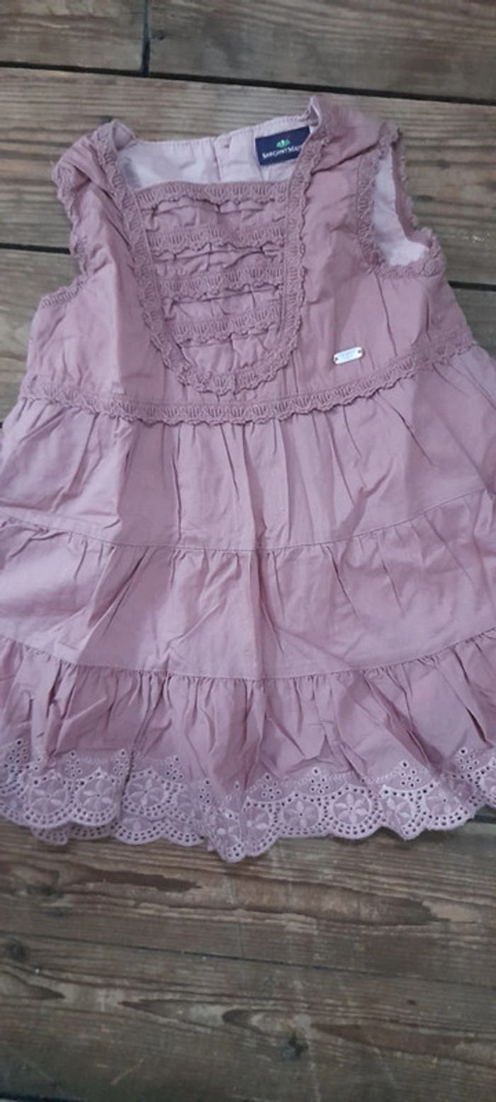 Robe lila avec culotte bloomer sergent major 12 mois ete printemps - photo numéro 2