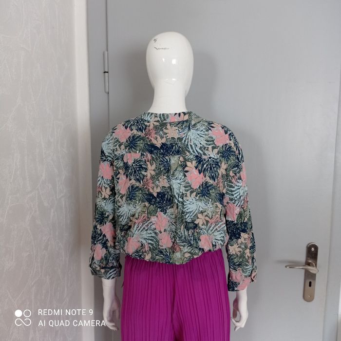 Chemise motifs feuilles t38/40 - photo numéro 4