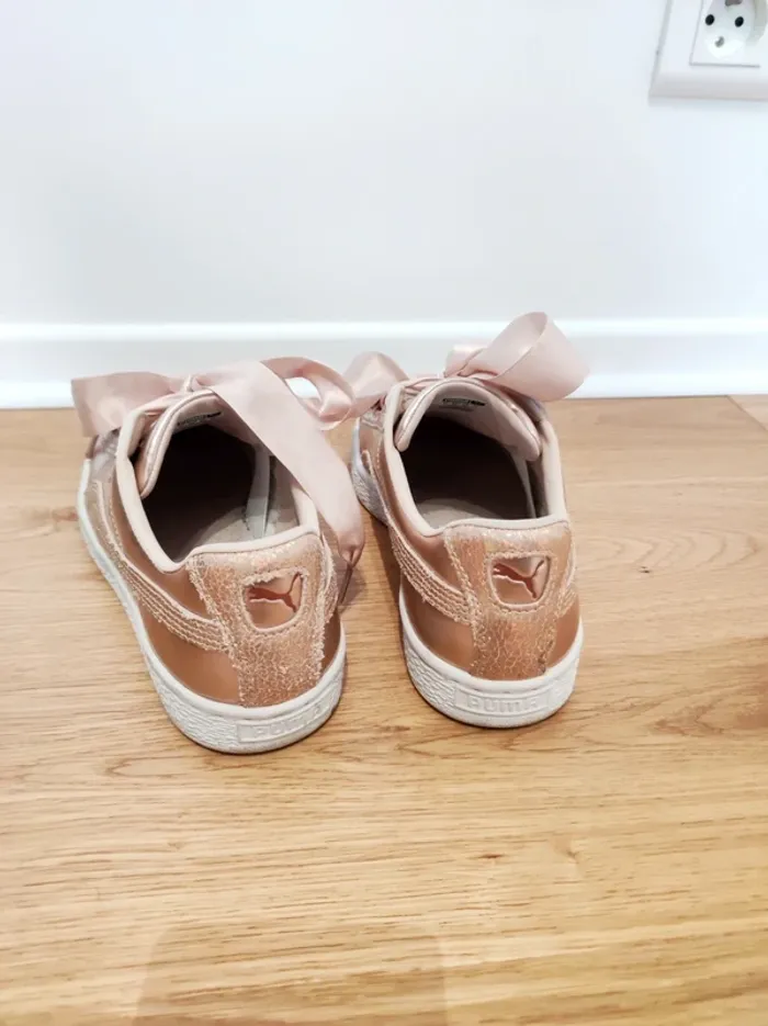 Sneaker Puma rose gold lacets satinée - 38 - très bon état - photo numéro 6