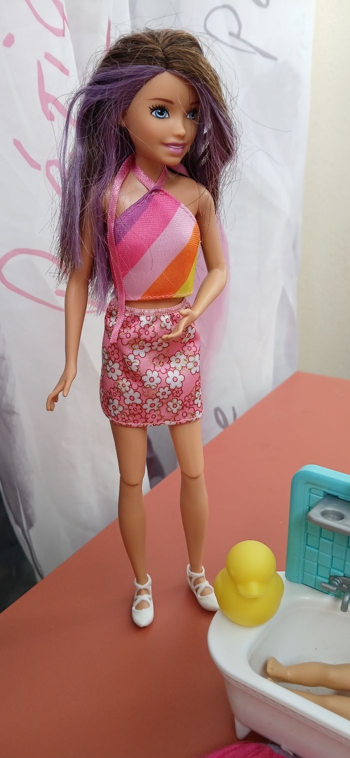 Barbie skipper avec baignoire - photo numéro 9