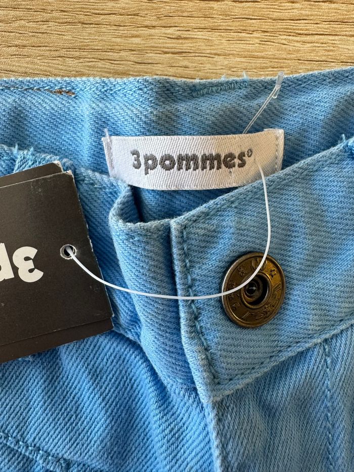 Pantalon garcon bleu taille reglable neuf 3 Pommes - photo numéro 3
