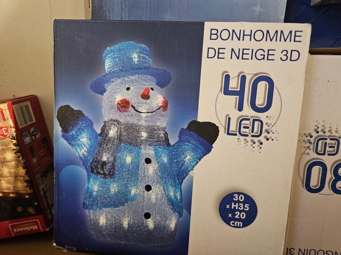Bonhomme de neige lumineux Noël