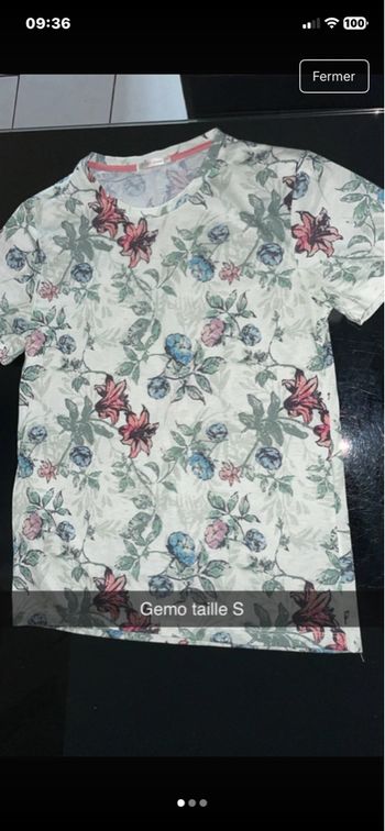 T-shirt fleuri homme