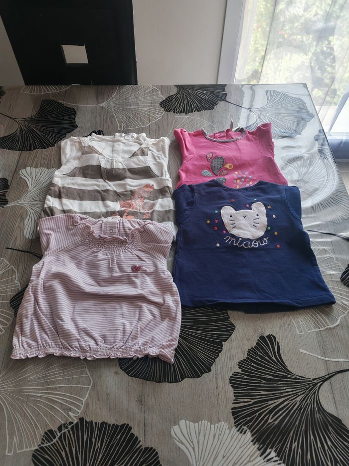 Lot de tee-shirts manches longues bébé fille - photo numéro 5
