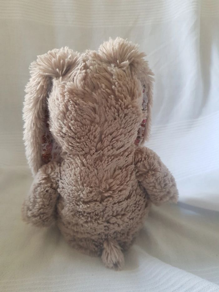 Peluche lapin  oreilles  fleuries - photo numéro 6