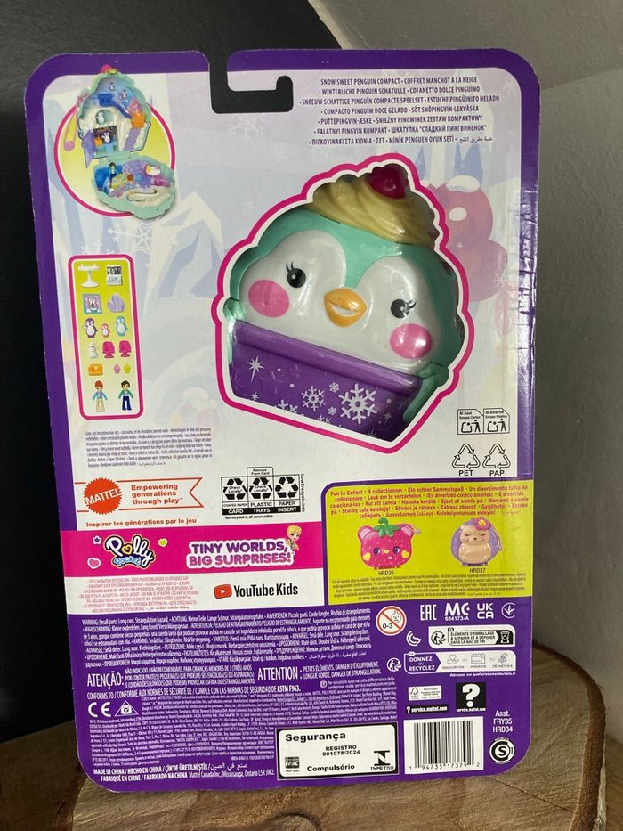 Coffret Polly pocket Pingouin des neiges avec personnages et accessoires neuf sous blister - photo numéro 2