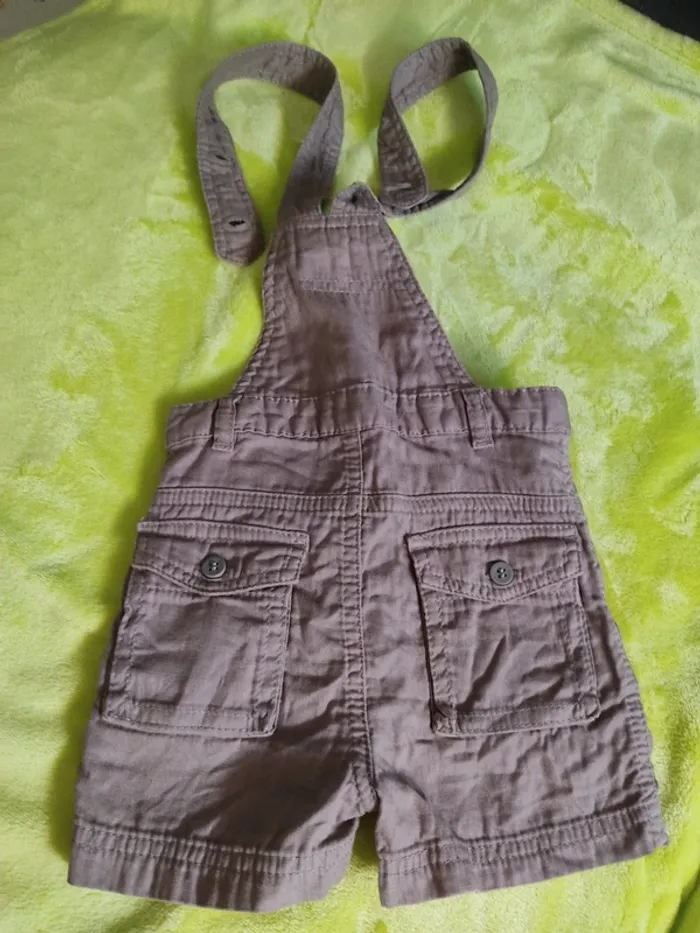 Salopette short petit bateau bébé - photo numéro 2