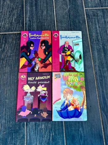 Lot Livres Bibliothèque Rose pour Enfants