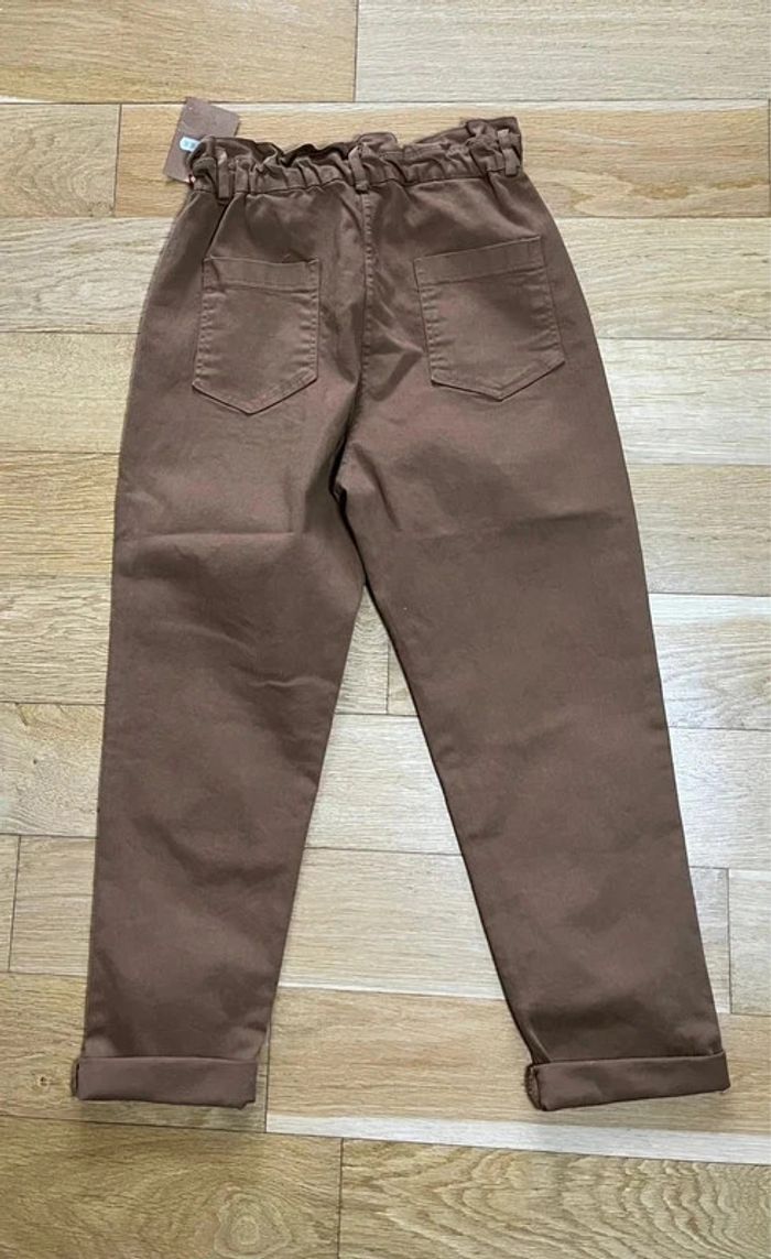 Pantalon paper bag large boyfriends Johanna – Marron – Taille S – Neuf avec étiquette 🍂 - photo numéro 2
