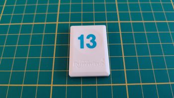 Tuile chiffre 13 treize bleu pièce détachée L'original Rummikub chiffres M&M Ventures 2014 #E31