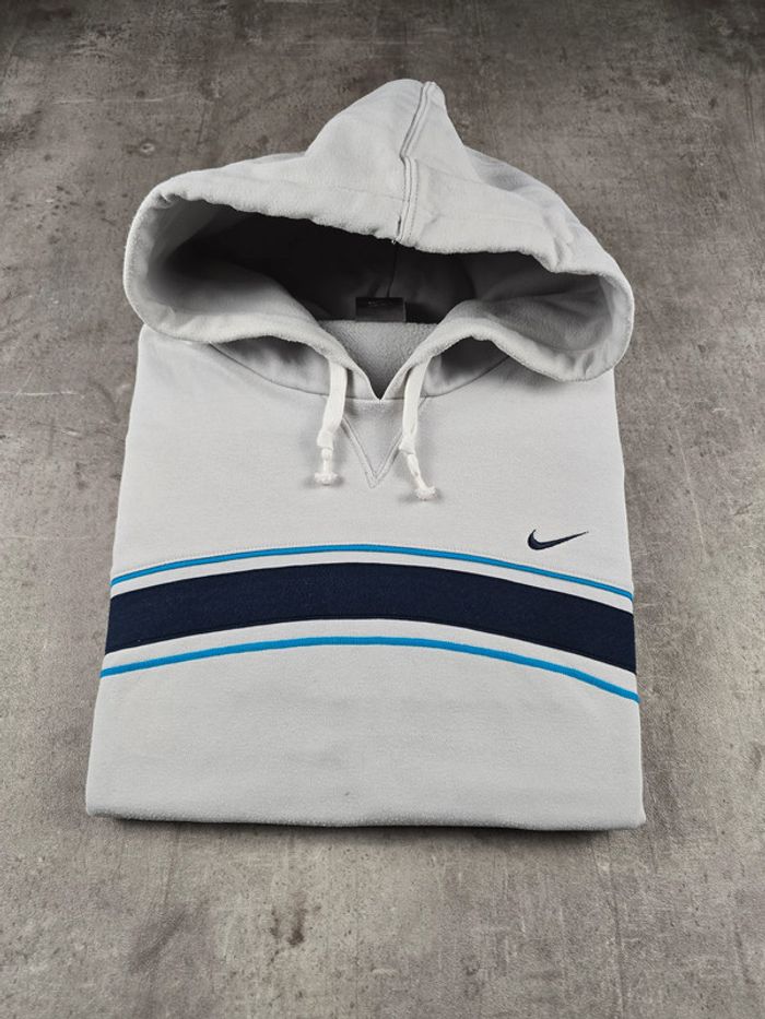 Sweat à capuche hoodie Nike vintage blanc logo brodé pour homme taille S bon état