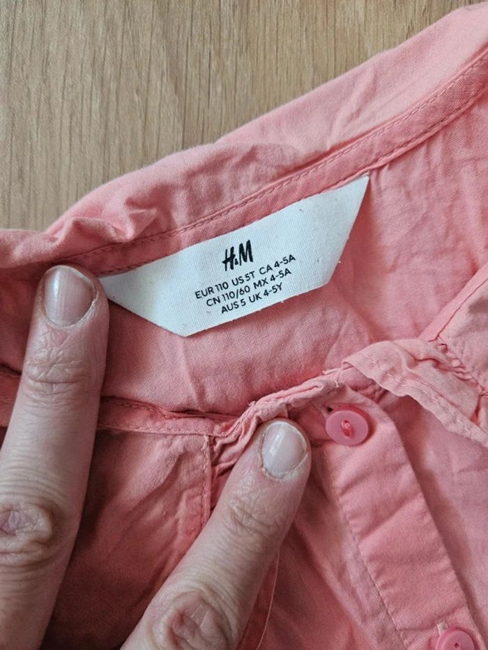 Robe sans manches col claudine h&m 4/5 ans - photo numéro 4