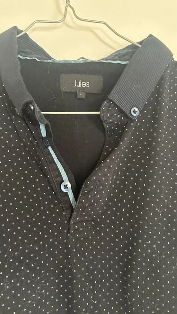 Polo noir et bleu Jules - photo numéro 2