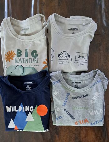 Lot de 4 tee-shirts ML Orchestra