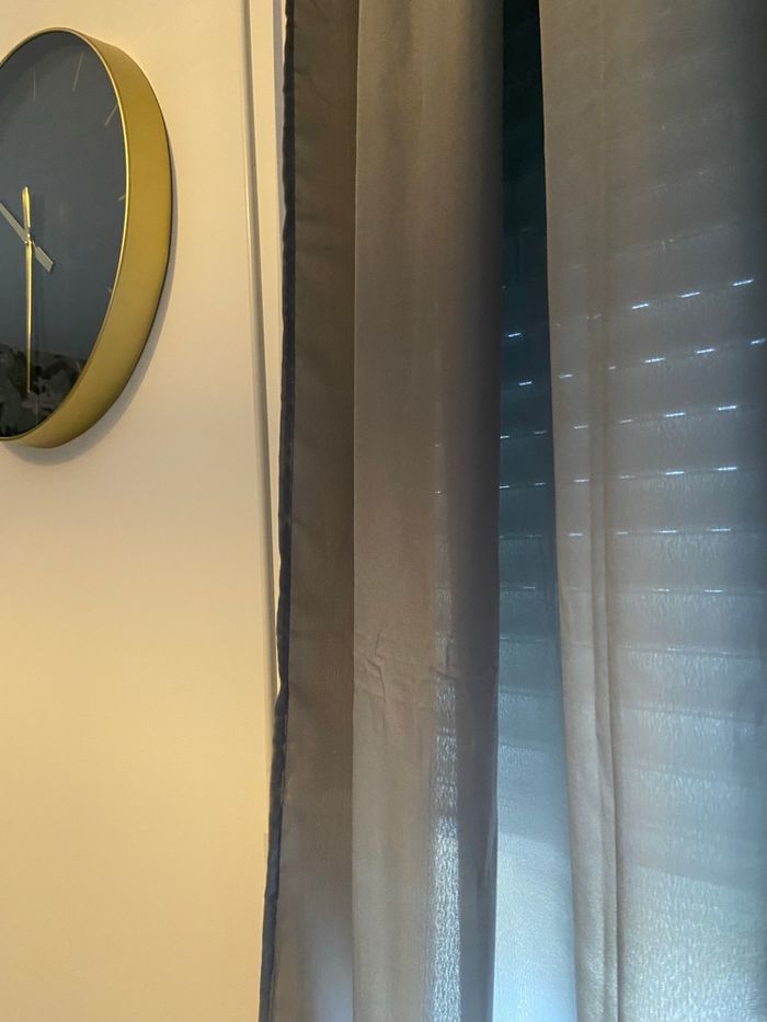 Lot 6 rideaux gris 240x140cm - photo numéro 2