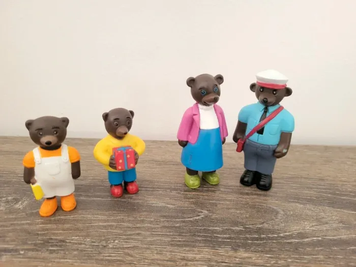 Petit Ours Brun- 4 figurines - photo numéro 2