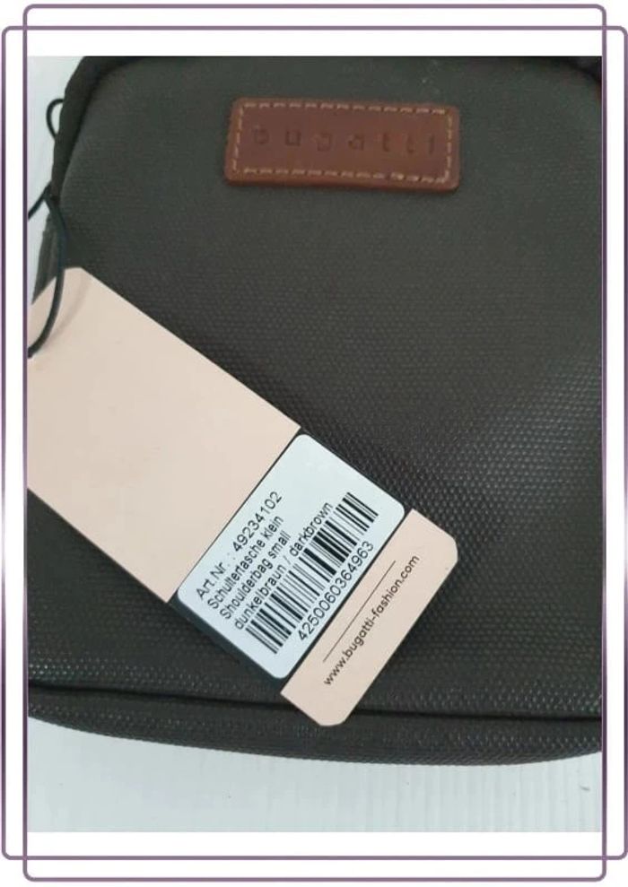 Pochette à bandoulière Bugatti marron, neuve avec étiquette - photo numéro 6