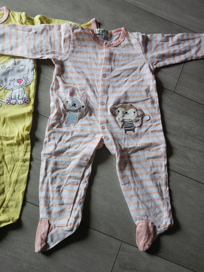 2 pyjama léger chat ZZZ singe - photo numéro 2