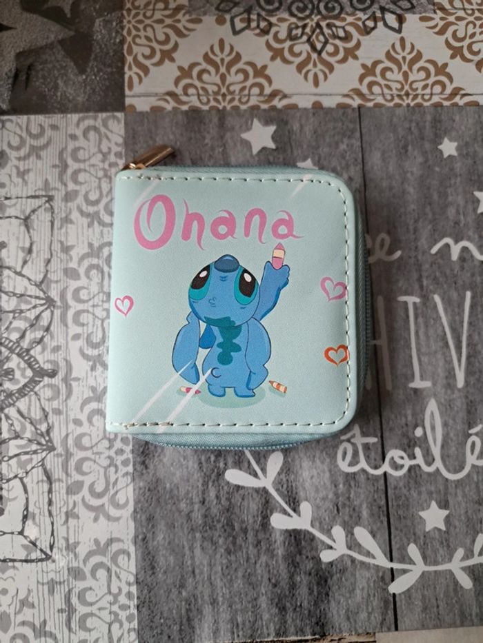 Porte monnaie et carte Stitch
