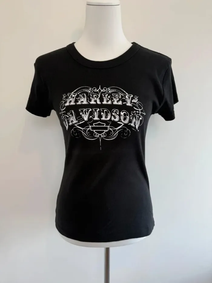 T-shirt Harley Davidson femme noir taille M super état