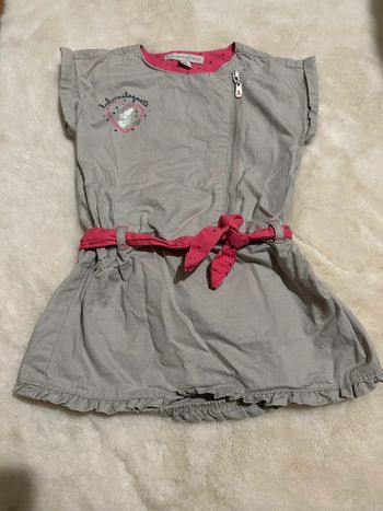Robe fille lulu castagnette 3 ans 36 mois grise