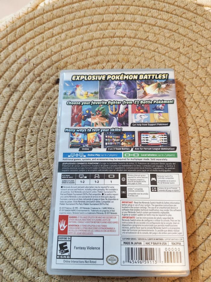 jeu Switch Pokémon tournament dx - photo numéro 4