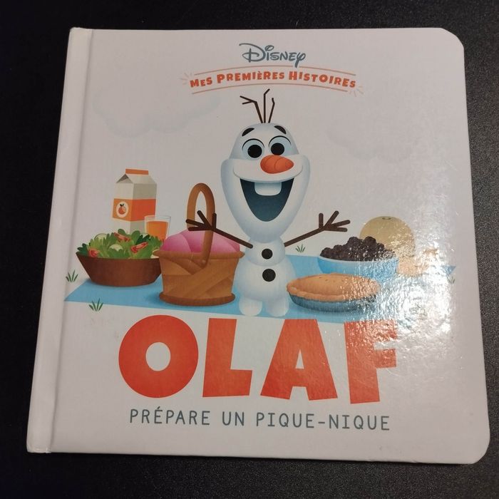 Livre enfant Disney mes premières histoires Olaf prépare un pique nique