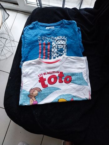 Lot de 2 tee shirts  10 ans