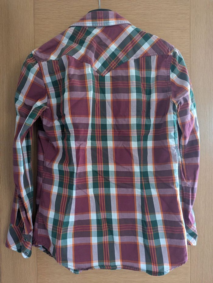 Chemise rose à carreaux - photo numéro 2