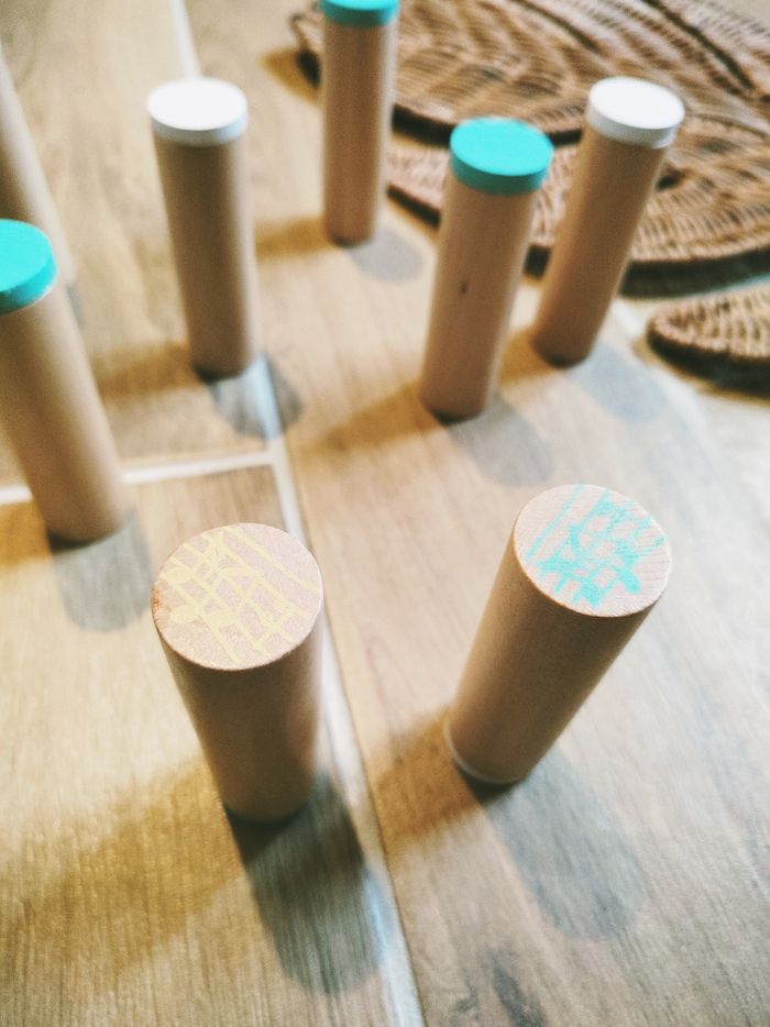 👶Jeu sensoriel 8 cylindres en bois Mémorisation et reconnaissance des sons - photo numéro 2