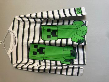 T‑shirt manches longues Minecraft – Creeper – Garçon 11 ans (146 cm)